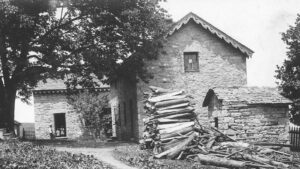 Early 20th century view of the Hampton site's slave quarters, when used to house paid laborers and their families.